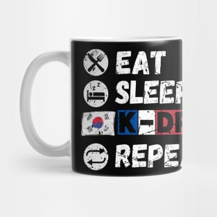 Eat Sleep K-Drama Repeat Mug